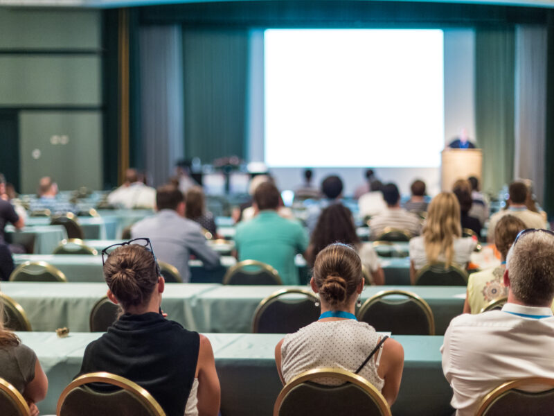 Speaker,Giving,A,Talk,At,Business,Meeting.,Audience,In,The